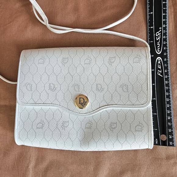 Women's Christian Dior White Leather Crossbody Bag  (Limited Edition) - Picture 15 of 16